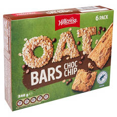 Oat Bars Choc Chip 6 Pack 240g